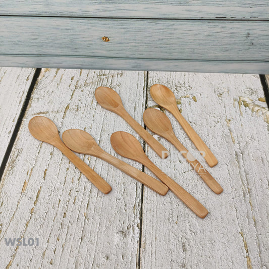 Wooden Spoon Set of 6 pcs - WSL01