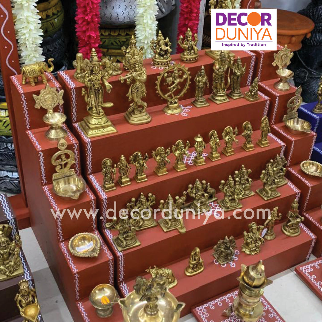 5 Step Brass Idols Golu - Entire Set - MBS03
