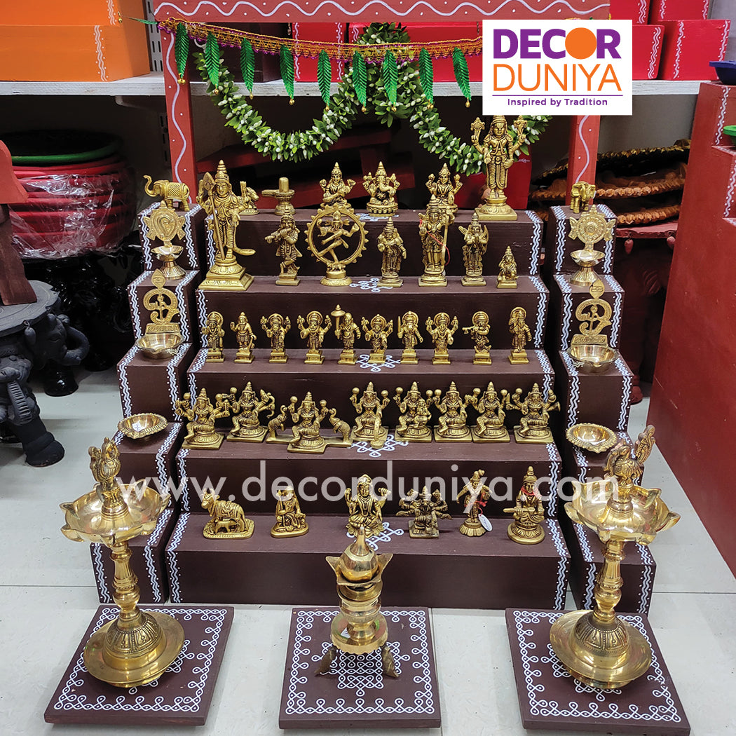 5 Step Brass Idols Golu - Entire Set - MB103