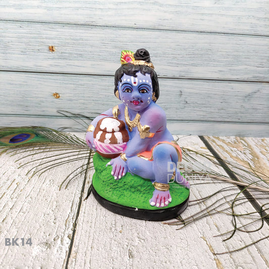 Sitting Butter Krishna 5" - BK14