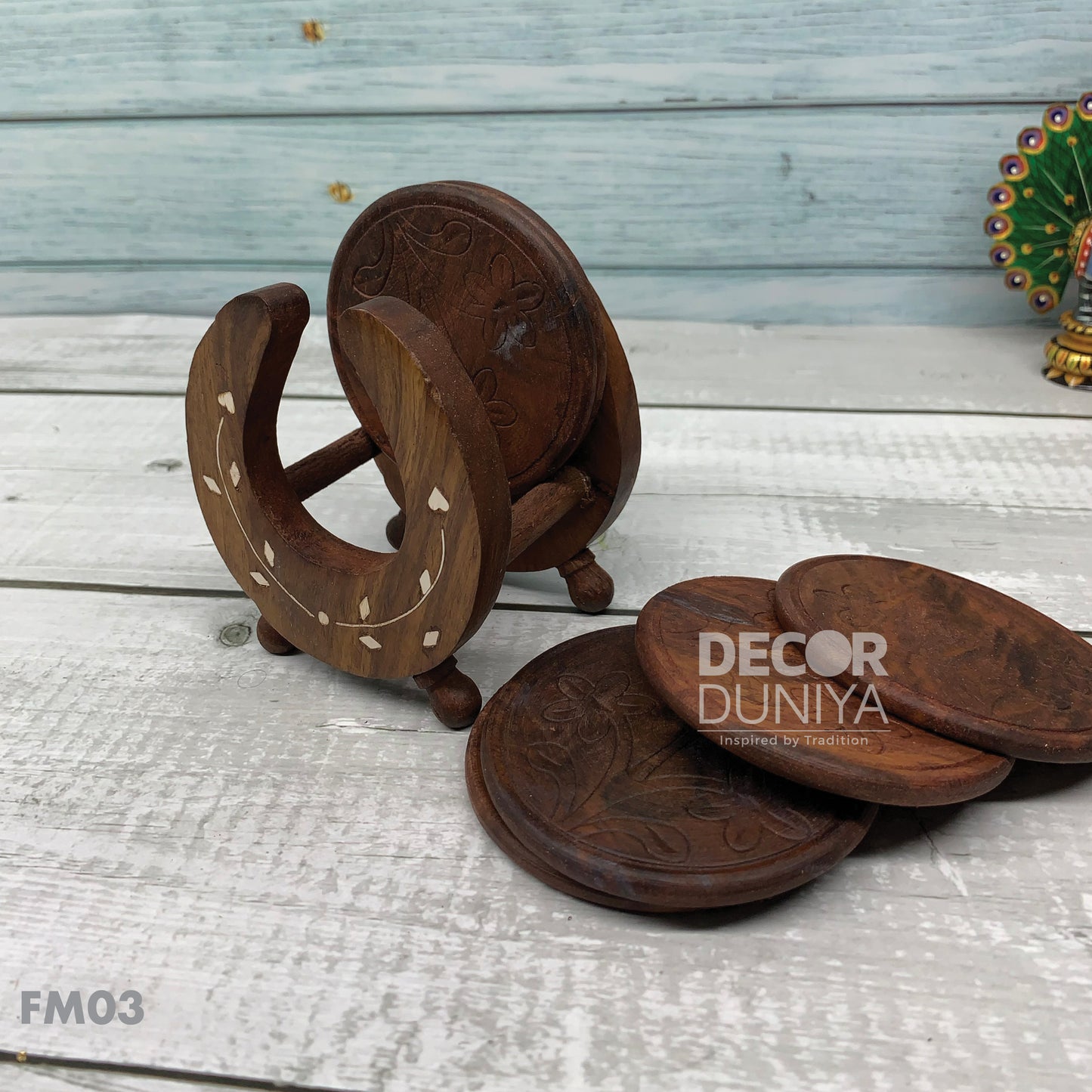 Wooden Tea Coasters - WTC002