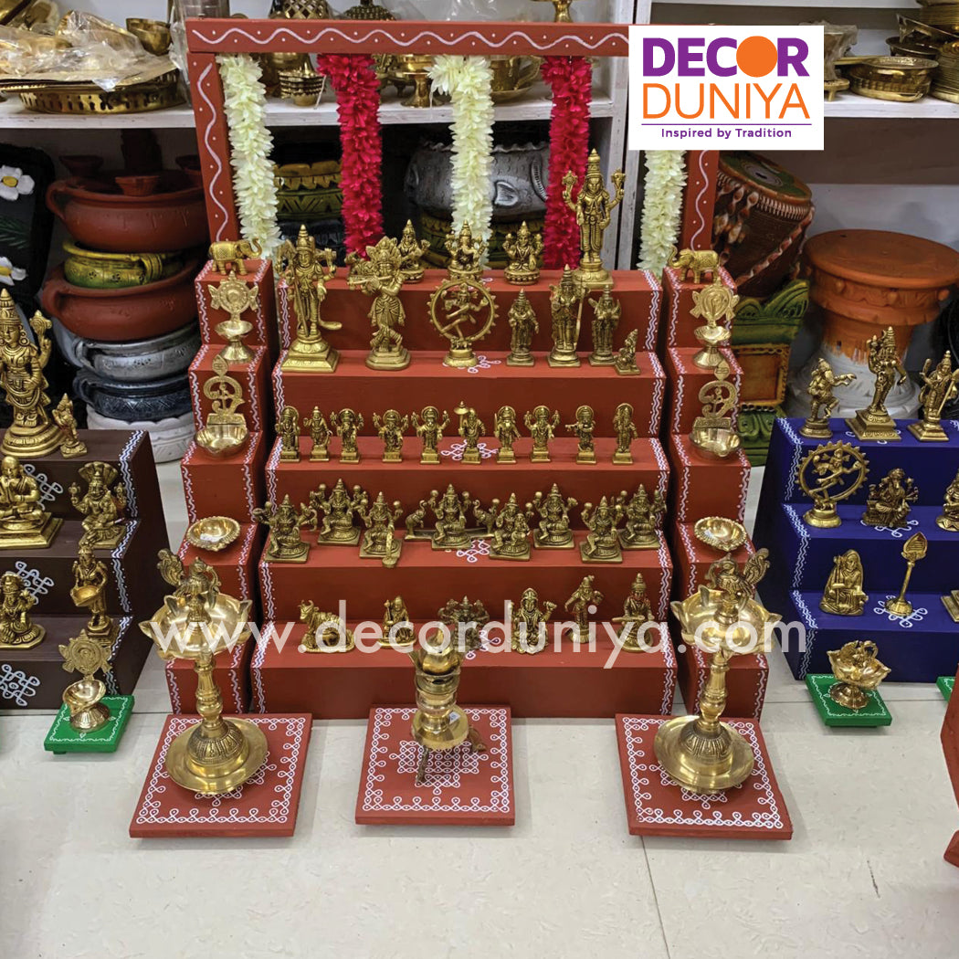 5 Step Brass Idols Golu - Entire Set - MB102