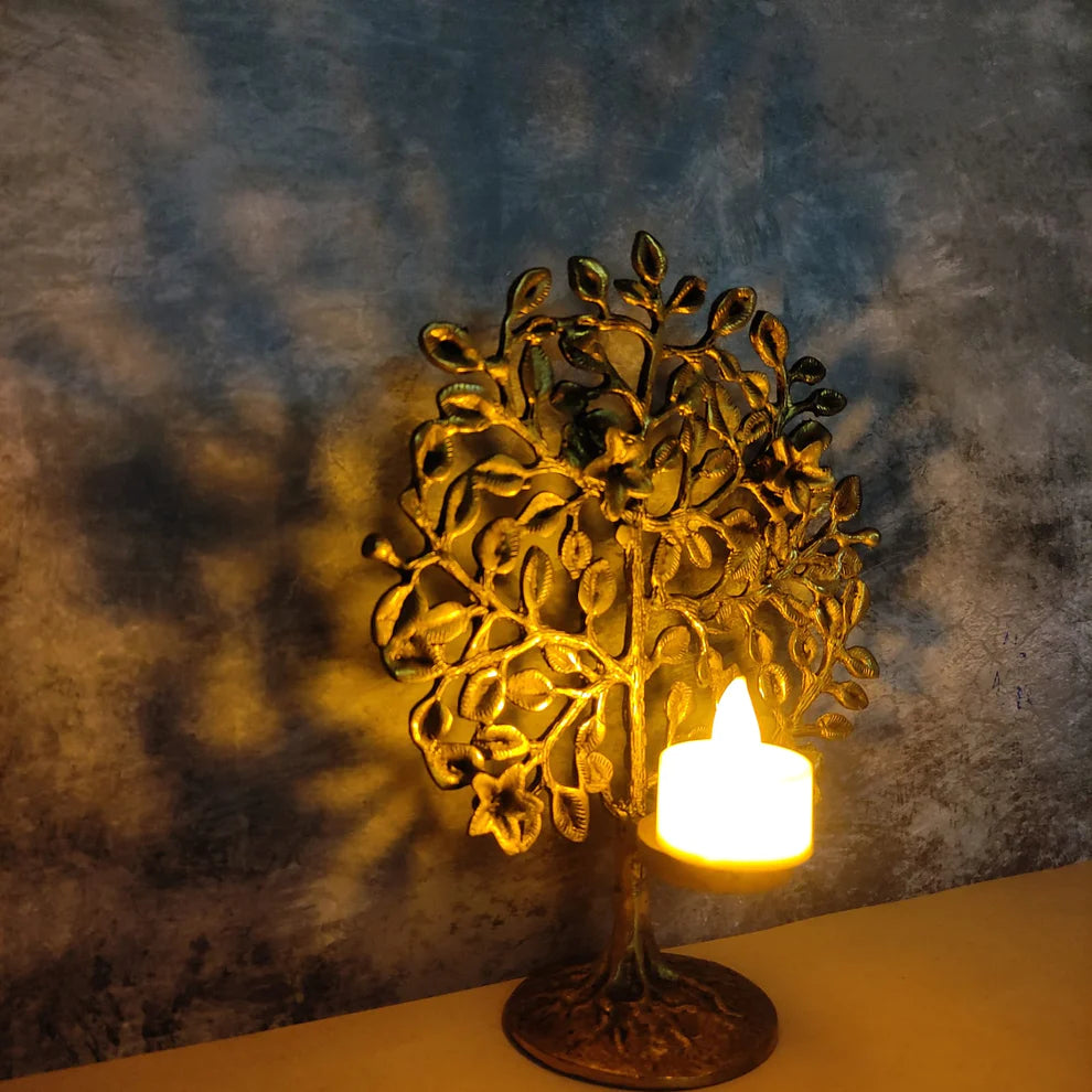 Karpaga Viruksham Tree with T Light Holder - VA03-C