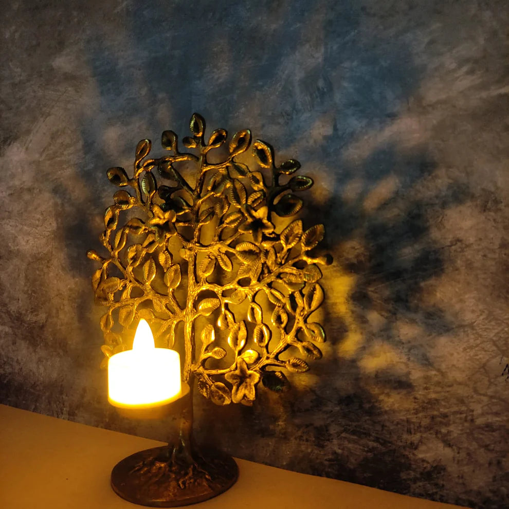 Karpaga Viruksham Tree with T Light Holder - VA03-C