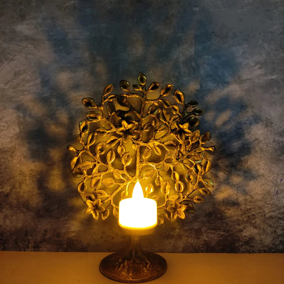 Karpaga Viruksham Tree with T Light Holder - VA03-C