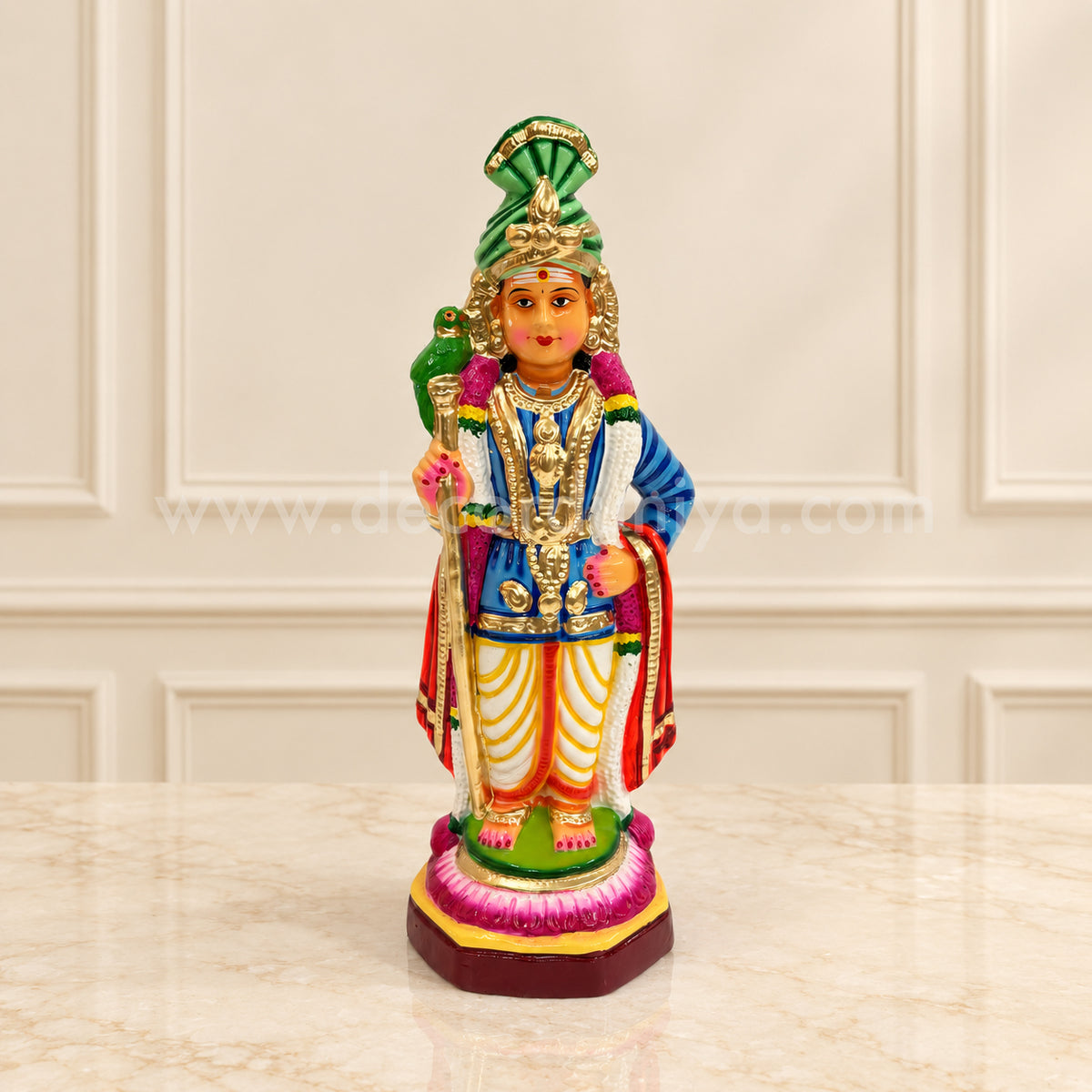 Pazhani Murugan Clay Golu Doll | Palani Andavar Navaratri Golu Bommai & Pooja Décor – TKS08