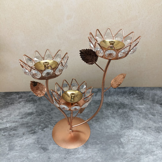 Floral Lamp with Crystal - ML74