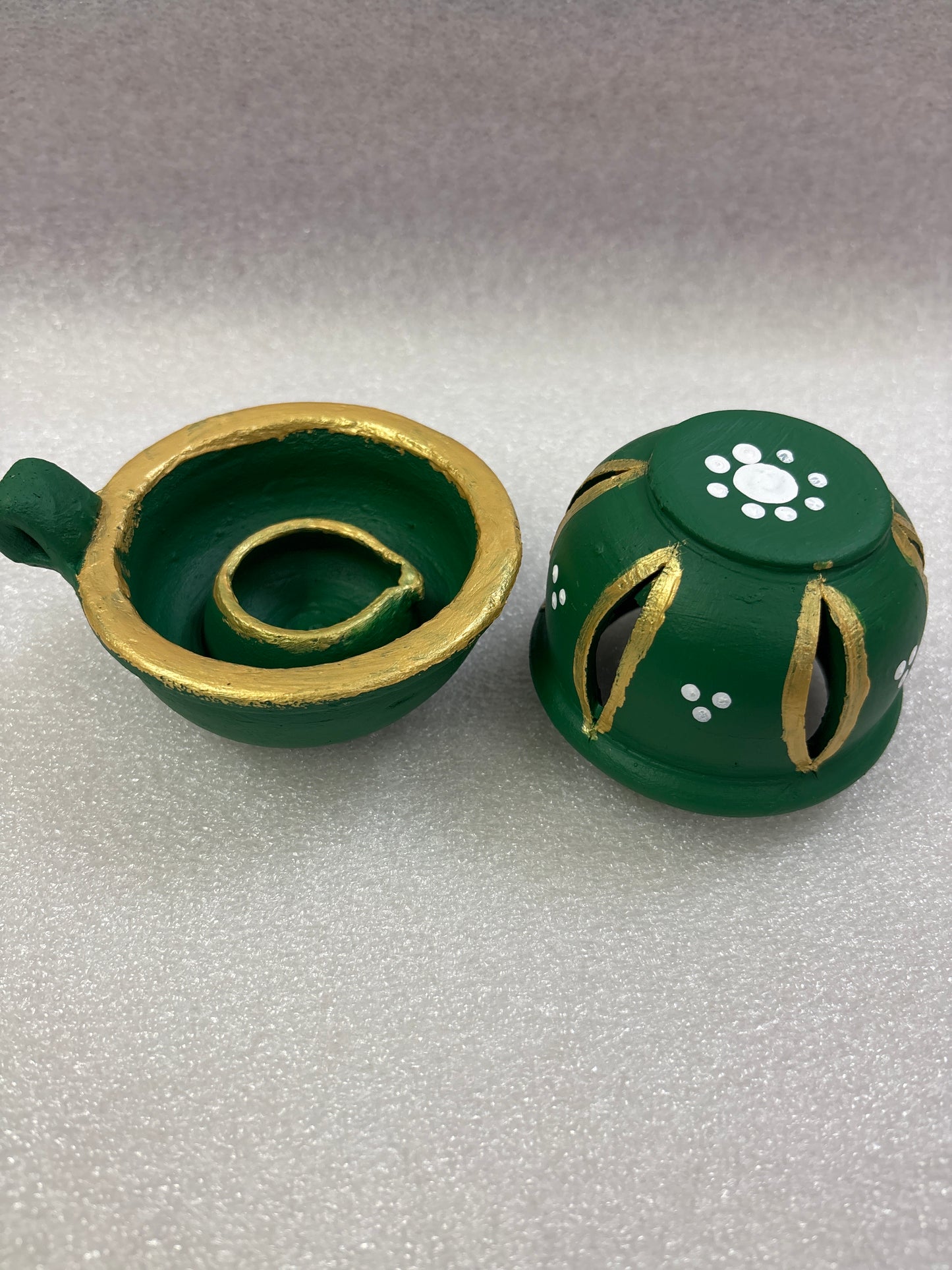 Clay Anaya vilakku - Agal Vilakku with Lid - Diya - ANL1