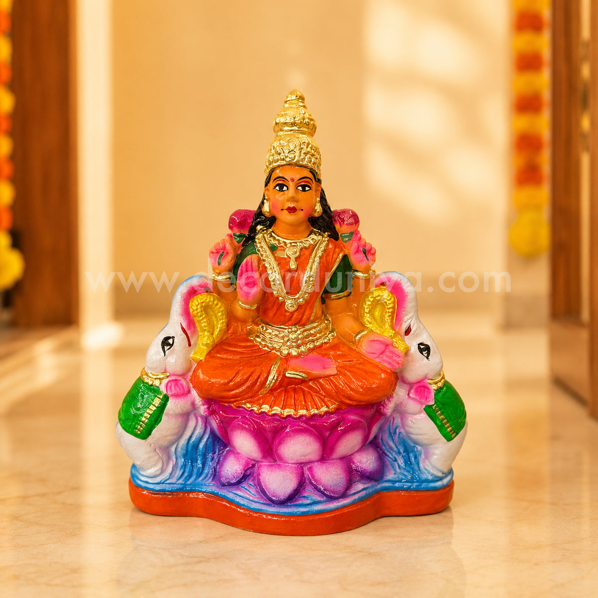 Gajalakshmi | Golu Bommai | Decor Duniya Golu Dolls | Navaratri Golu Bommai - TK903