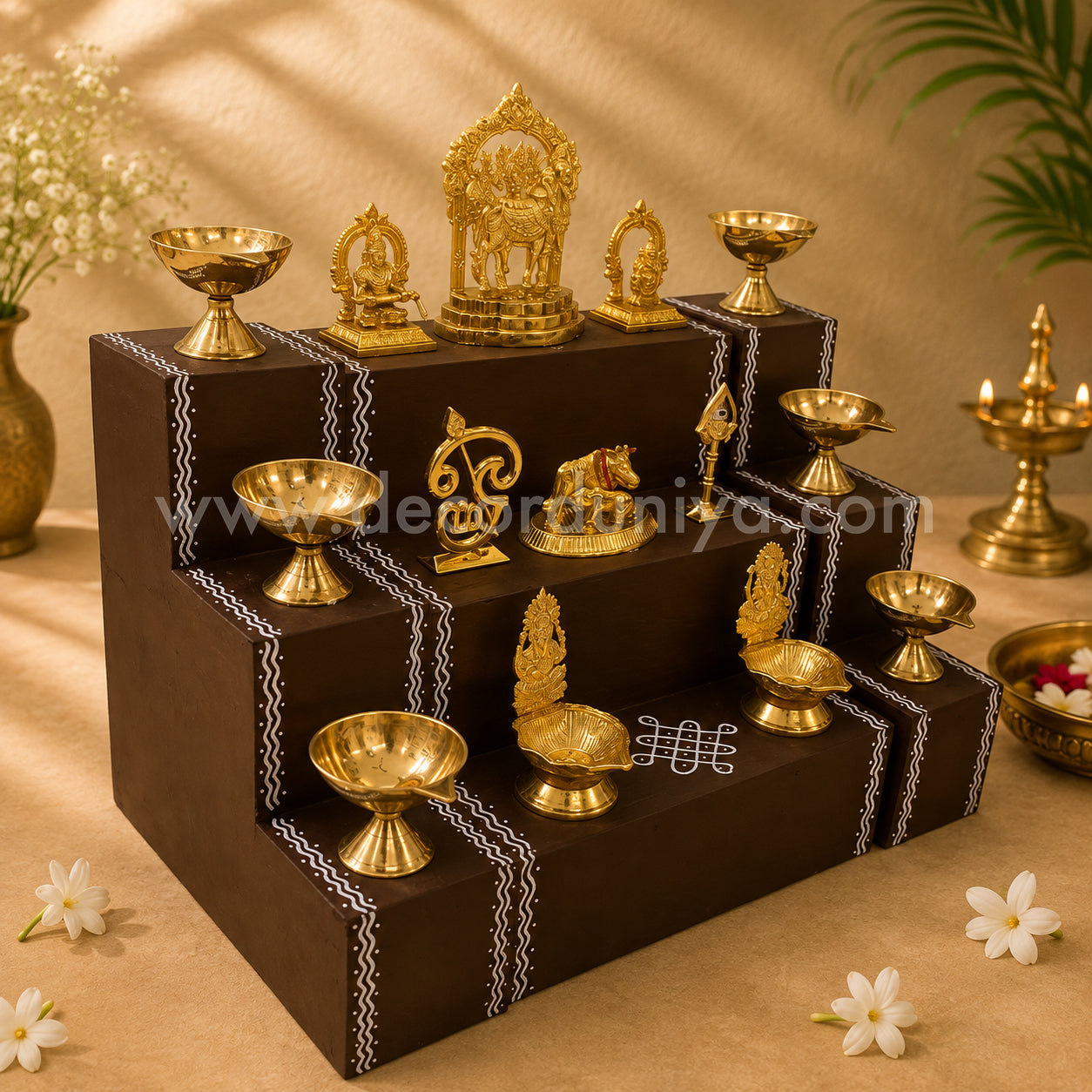 3 Steps Mini Golu Padi with idols - MS14
