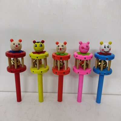 Wooden Toy - Top - Size - Height - 6.75 inches x Width 2 inches - Set of 5 pcs