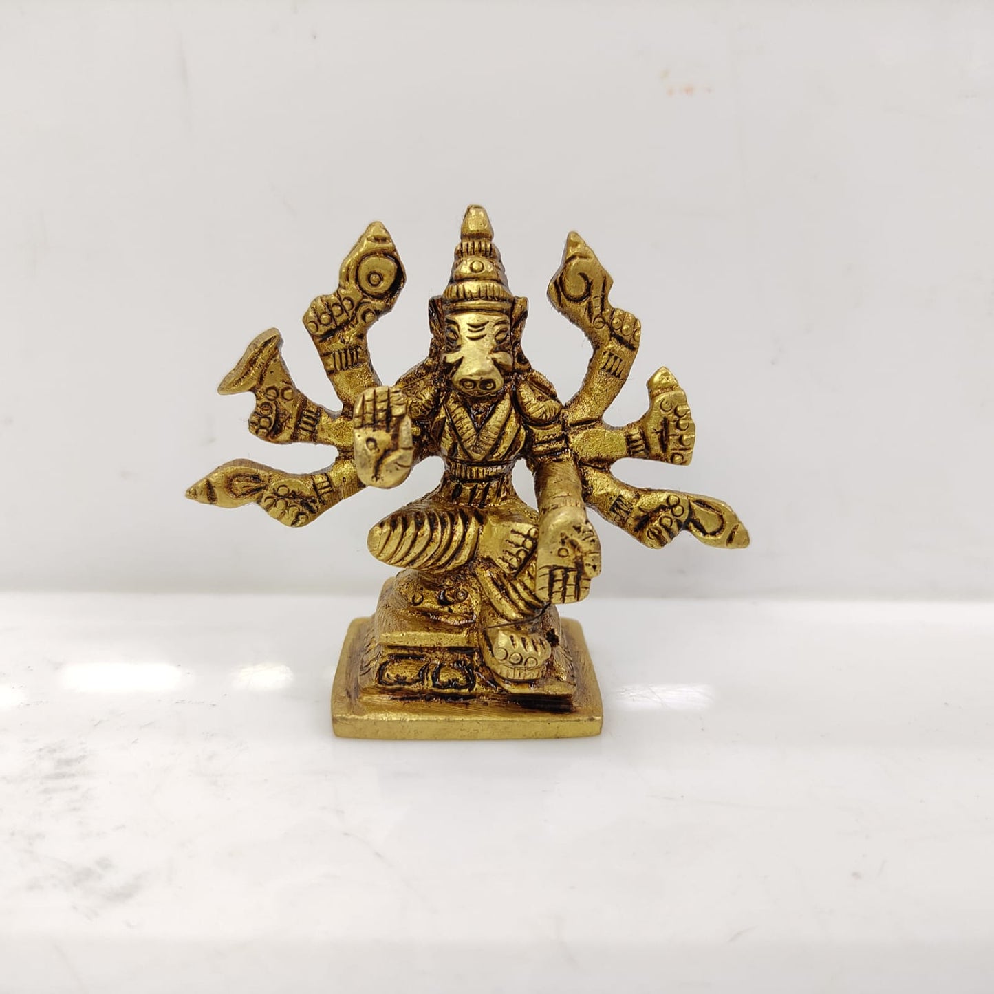 Sri Varahi Amman Statue | Varahi Amman Silai (Brass, Gold) -VA02