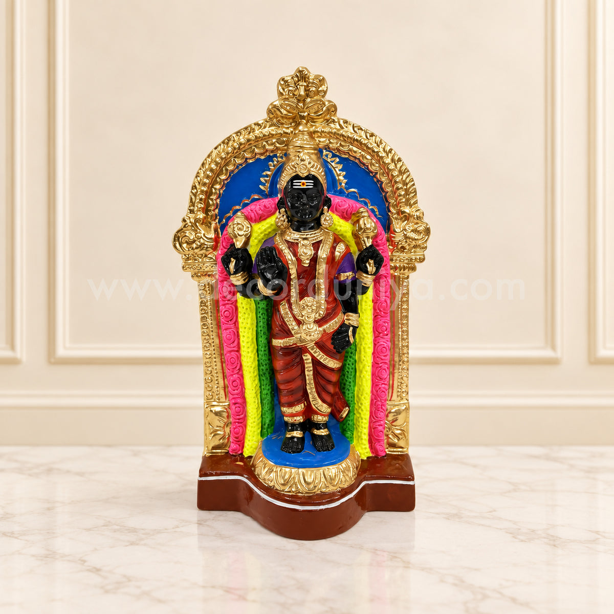 Goddess Garbarakshambigai Amman Clay Golu Doll | Navaratri Golu Bommai & Pooja Décor – TKS37