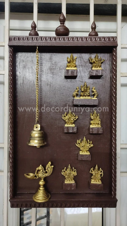 Wooden Ashtalakshmi Wall Decor-ALC1