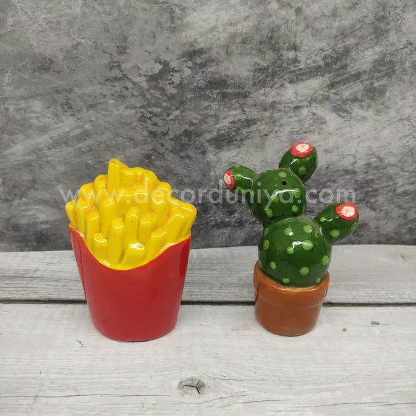 Salt and Pepper, Fries and Cactus Set - BC02