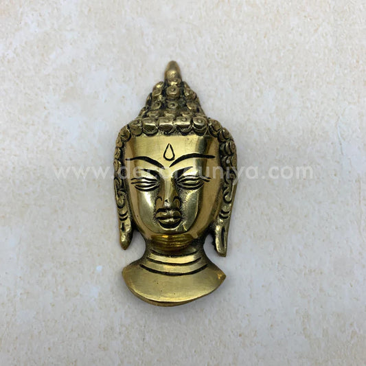 Wall Hanging Brass Buddha Face - BF02-c