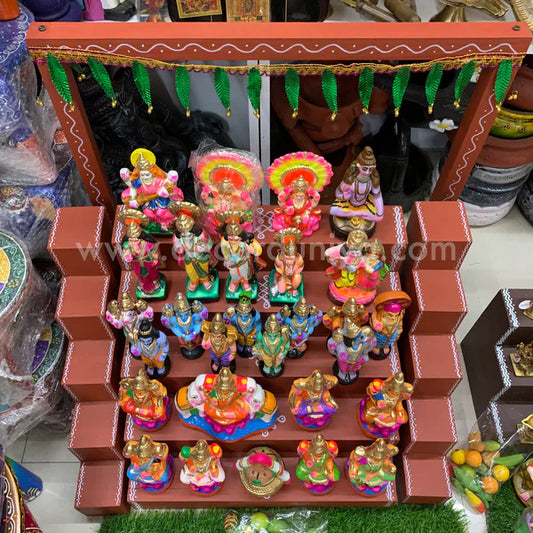 5 Step Clay Idols Golu - Entire Set - CG3