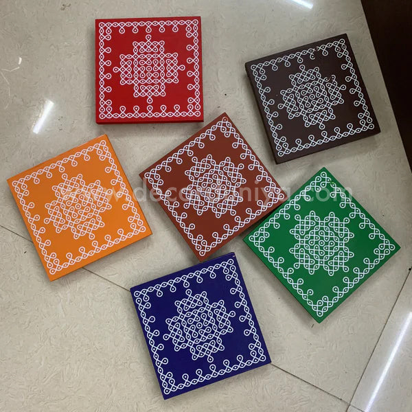 Wooden Kolam Manai - CK61