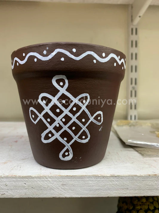 Handpainted Clay Pots - Table Decors - CP17