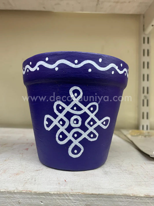 Handpainted Clay Pots - Table Decors - CP31