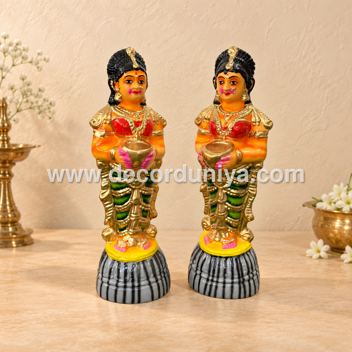 Paavai Vilakku | Vishnu | Golu Bommai | Decor Duniya Golu Dolls | Navaratri Golu Bommai - TK901