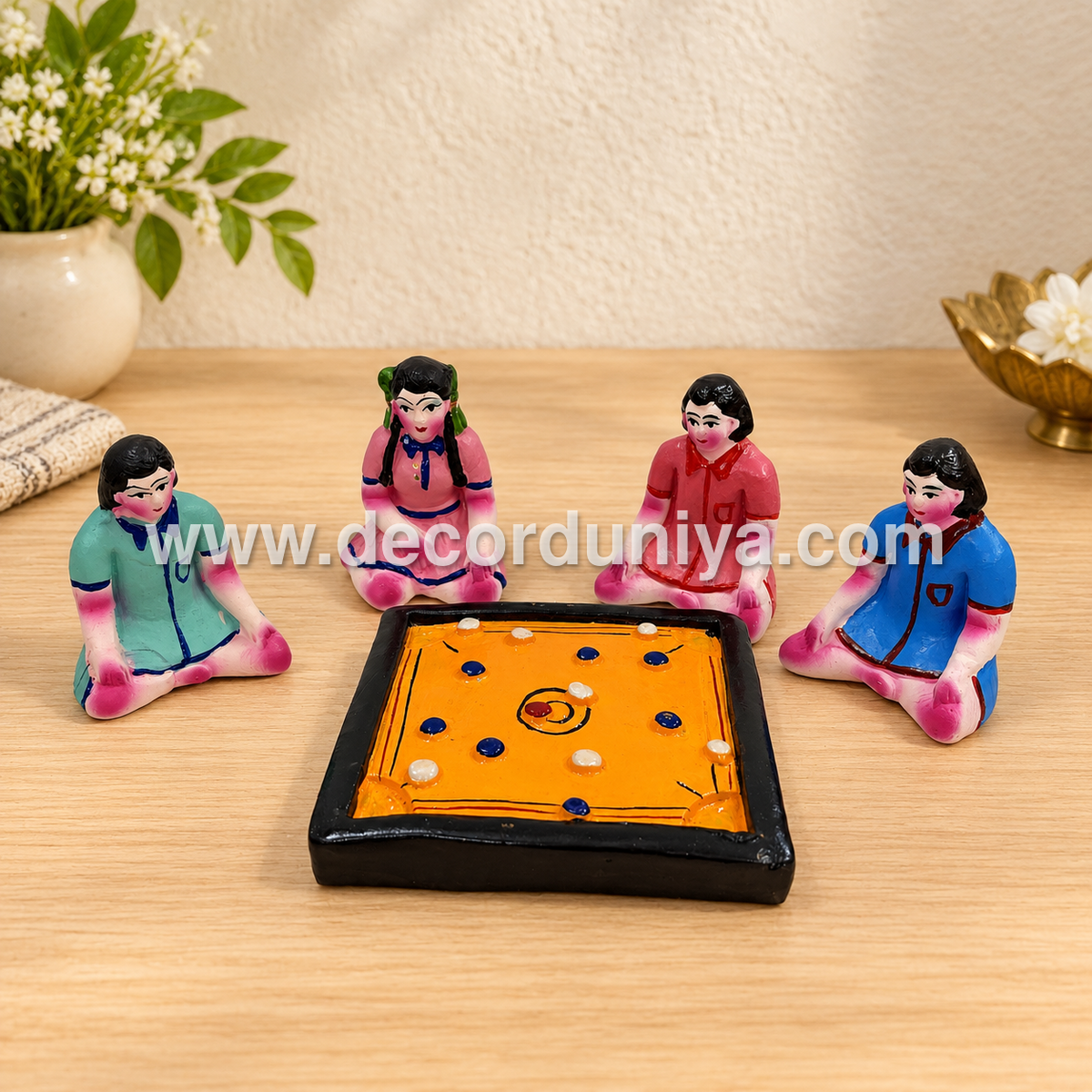 Carrom Board Set | Decor Duniya Golu Doll | Navaratri Golu Dolls - SAP319