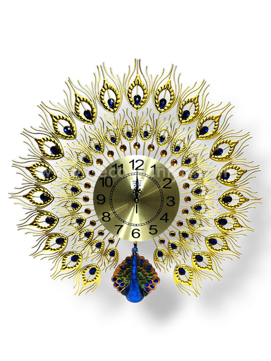 Peacock Metal Art Clock - GNPMA3