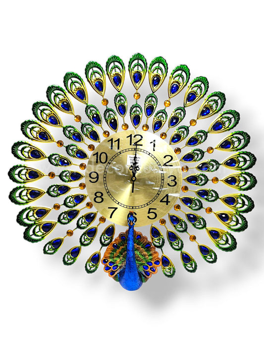 Peacock Metal Art Clock - GNPMA4