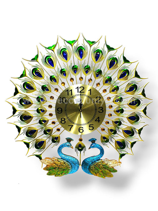Peacock Metal Art Clock - GNPMA7