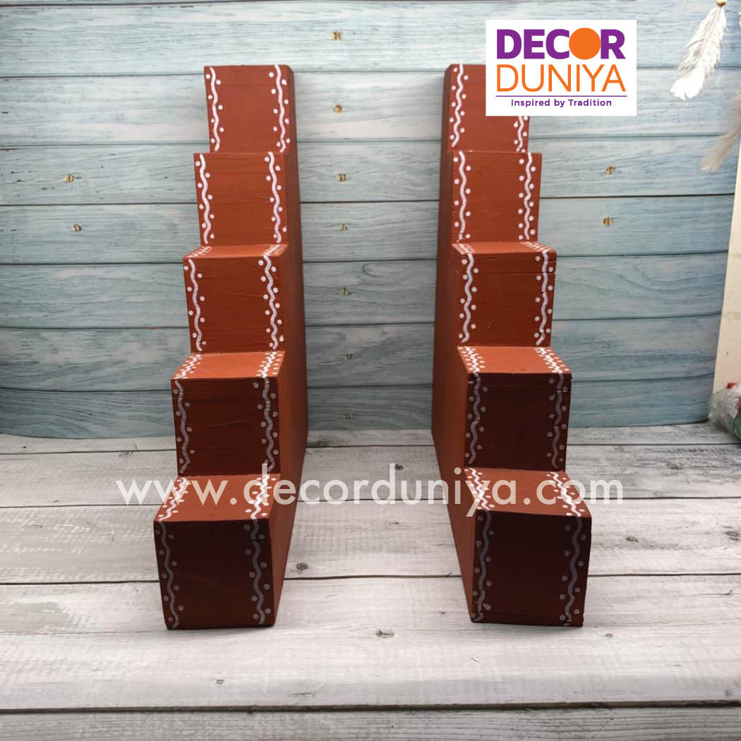 5 Step Diya Stand - Vilakku Padi - DS02