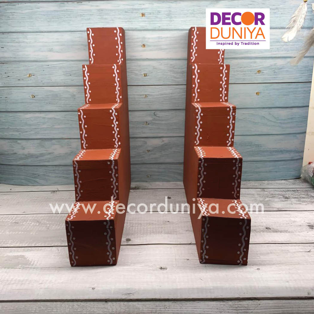 5 Step Diya Stand - Vilakku Padi - DS02