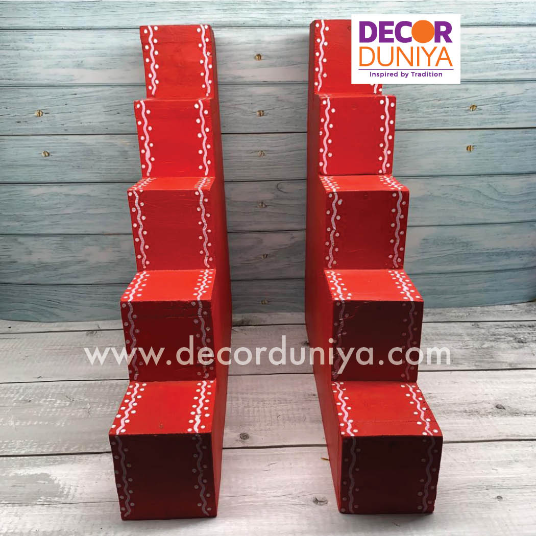 5 Step Diya Stand - Vilakku Padi - DS03