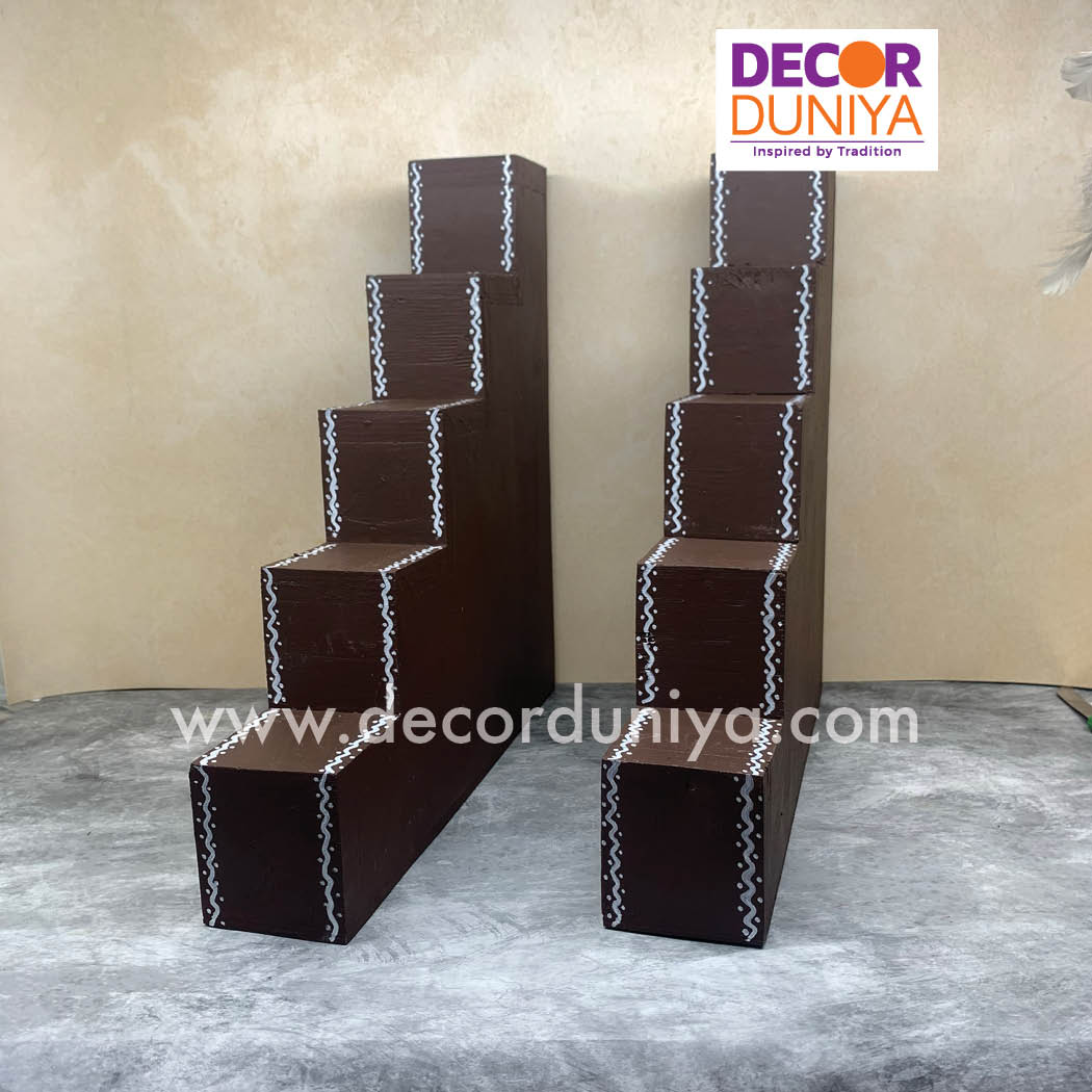 5 Step Diya Stand - Vilakku Padi - DS04