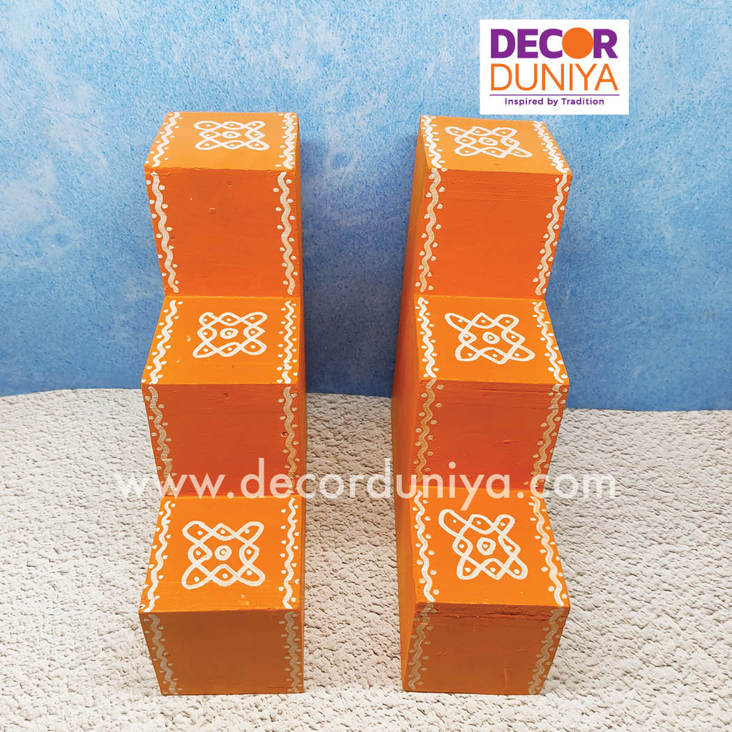 3 Step Diya Stand - Vilakku Padi - DS08