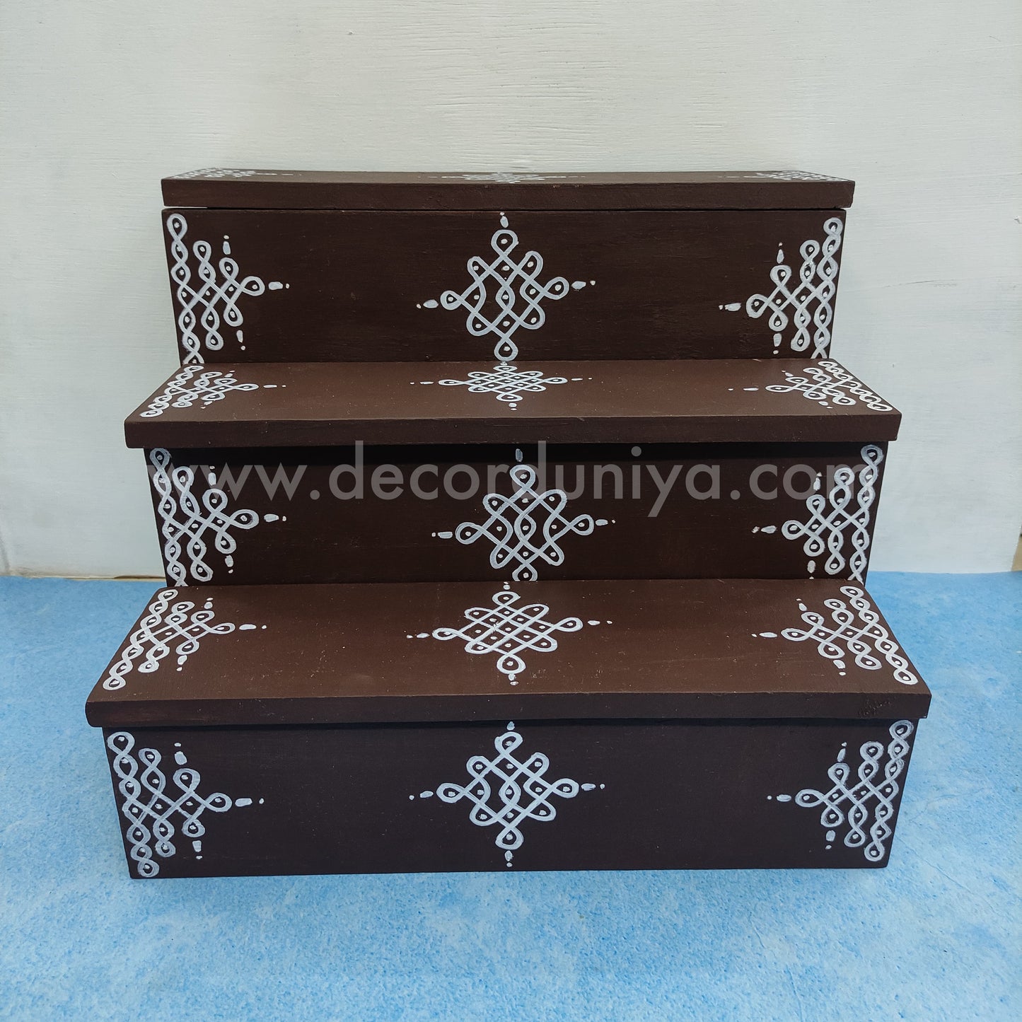Dismantable 3 step Golu Padi | 12 inches Width - DGP1