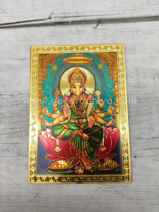 Fridge Magnet - Metalic Gold Finish - Sri Varahi Amman - FM208-PR