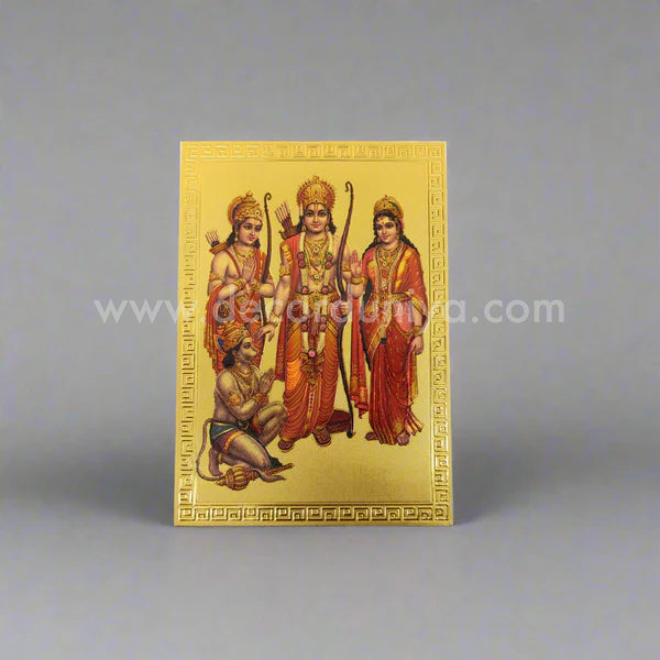 Fridge Magnet - Mettalic Gold Finish - Ramar Seetha - FM12