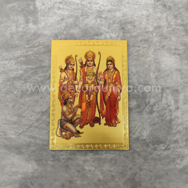 Fridge Magnet - Mettalic Gold Finish - Ramar Seetha - FM12