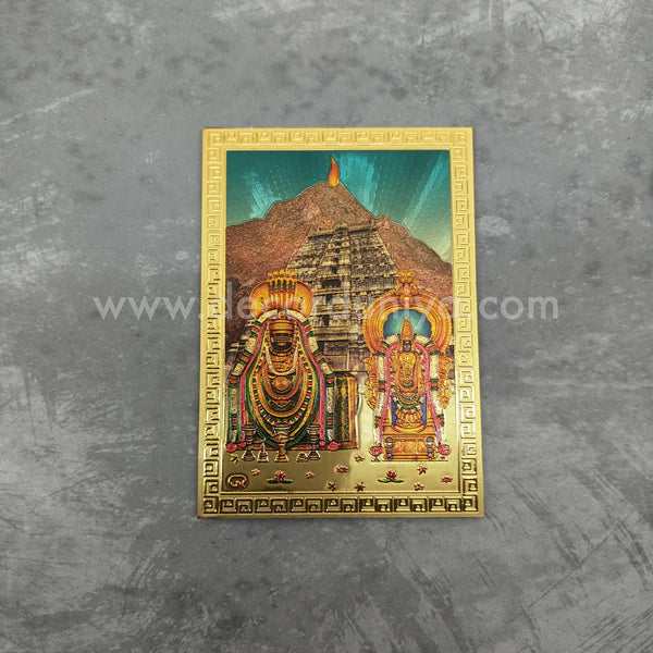 Fridge Magnet - Mettalic Gold Finish - Annamalaiyar - FM13