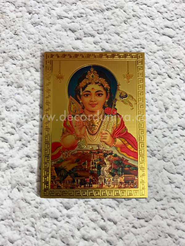 Fridge Magnet - Mettalic Gold Finish - Murugar - FM6