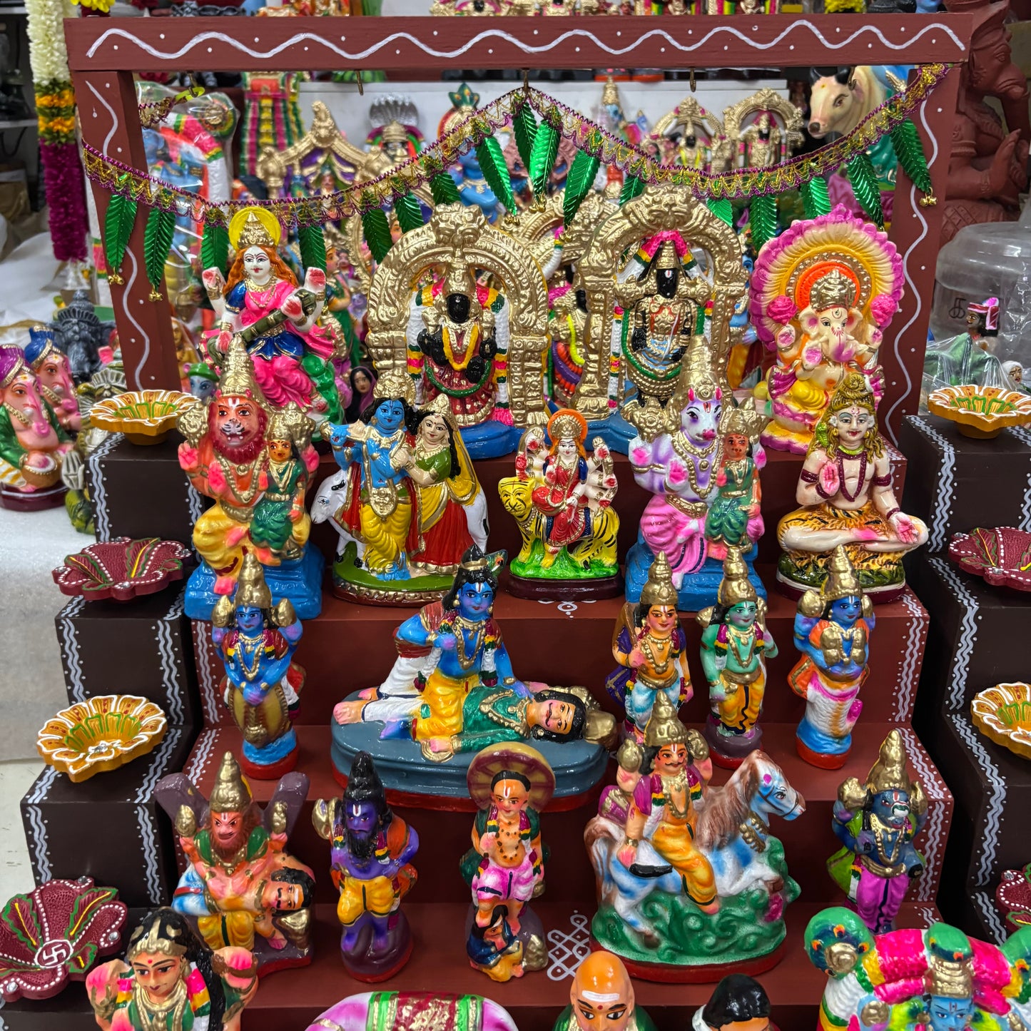 5 Step Clay Dolls Golu - Entire Set - CG109