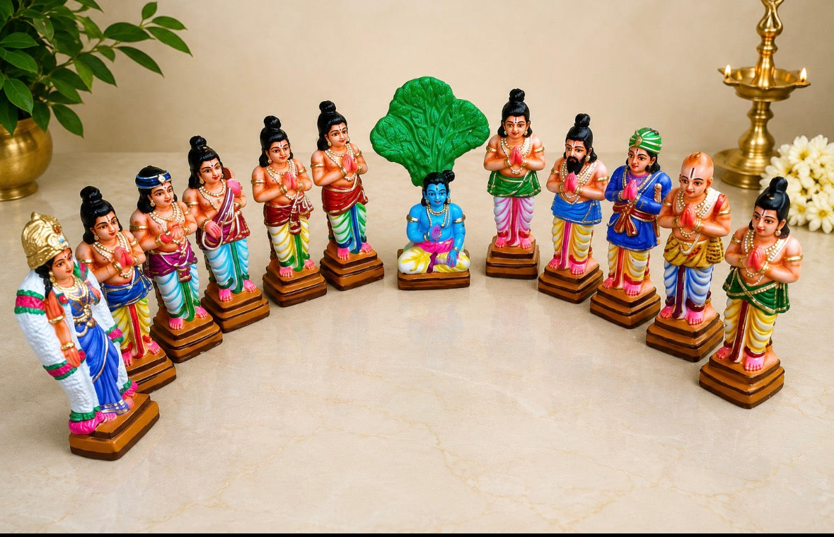 Alwargal Set | Decor Duniya Golu Doll | Navaratri Golu Dolls - TKC12