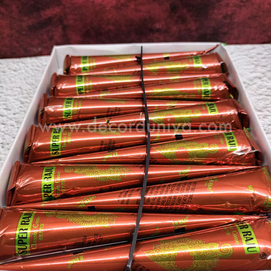 Henna Mehandi Cone for Hand Designing - Set of 12 Pcs - HMC1