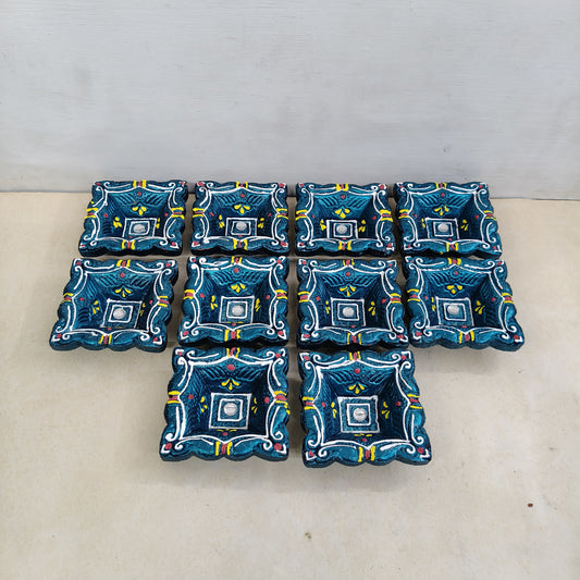 Clay Agal Vilakku Diya - OCT2- Set of 10 Nos