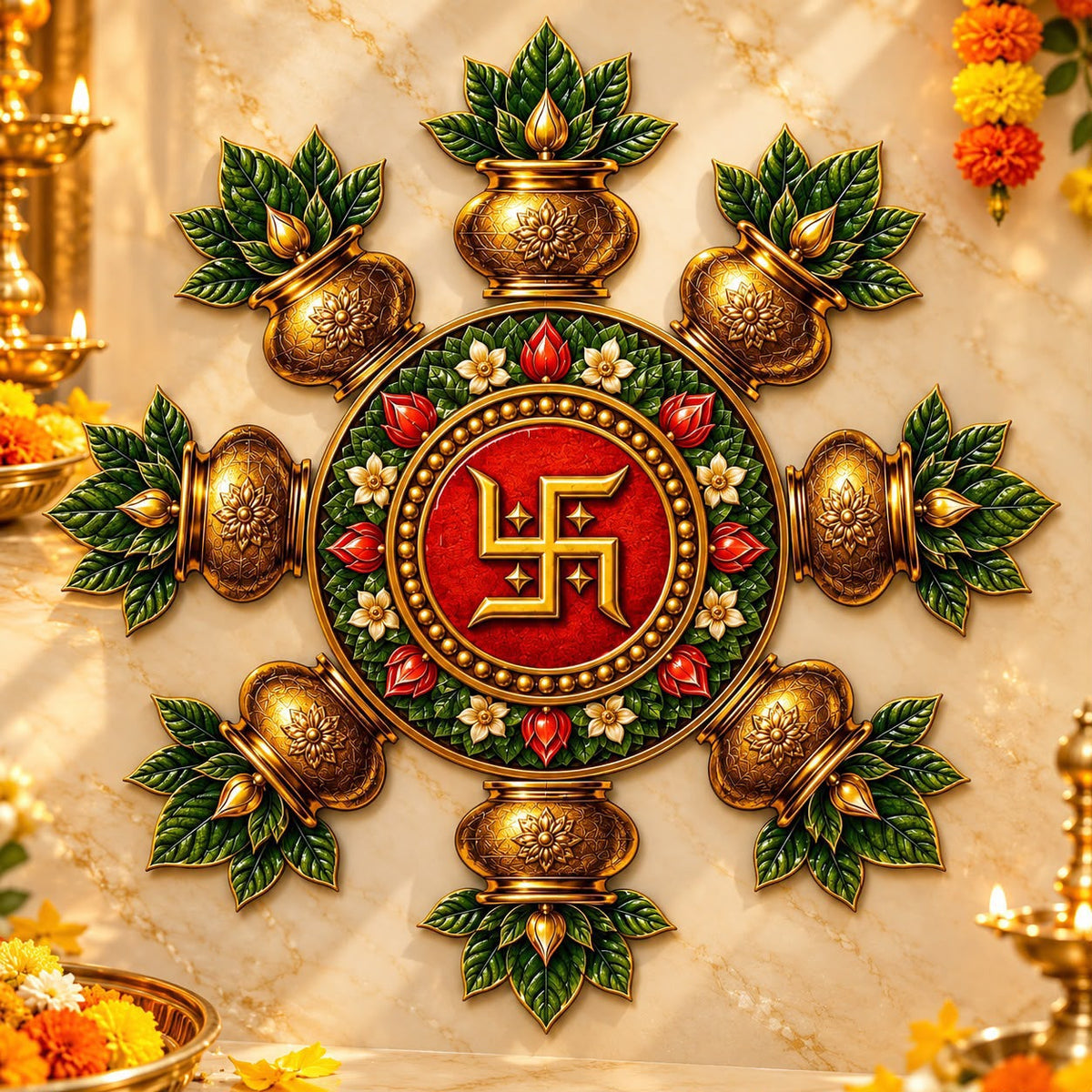 Rangoli MDF Cutout 10 inches | –DR2