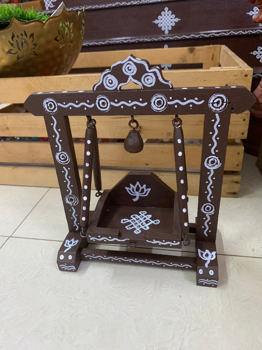 Handcrafted Wooden Jhula - Unjal for God - MW8S