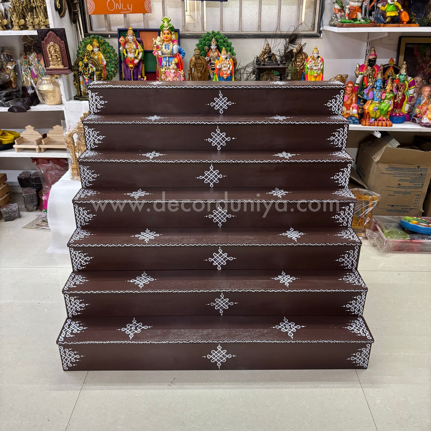 Dismantable 7 Step Golu Padi | 36 inches Width - DGP9