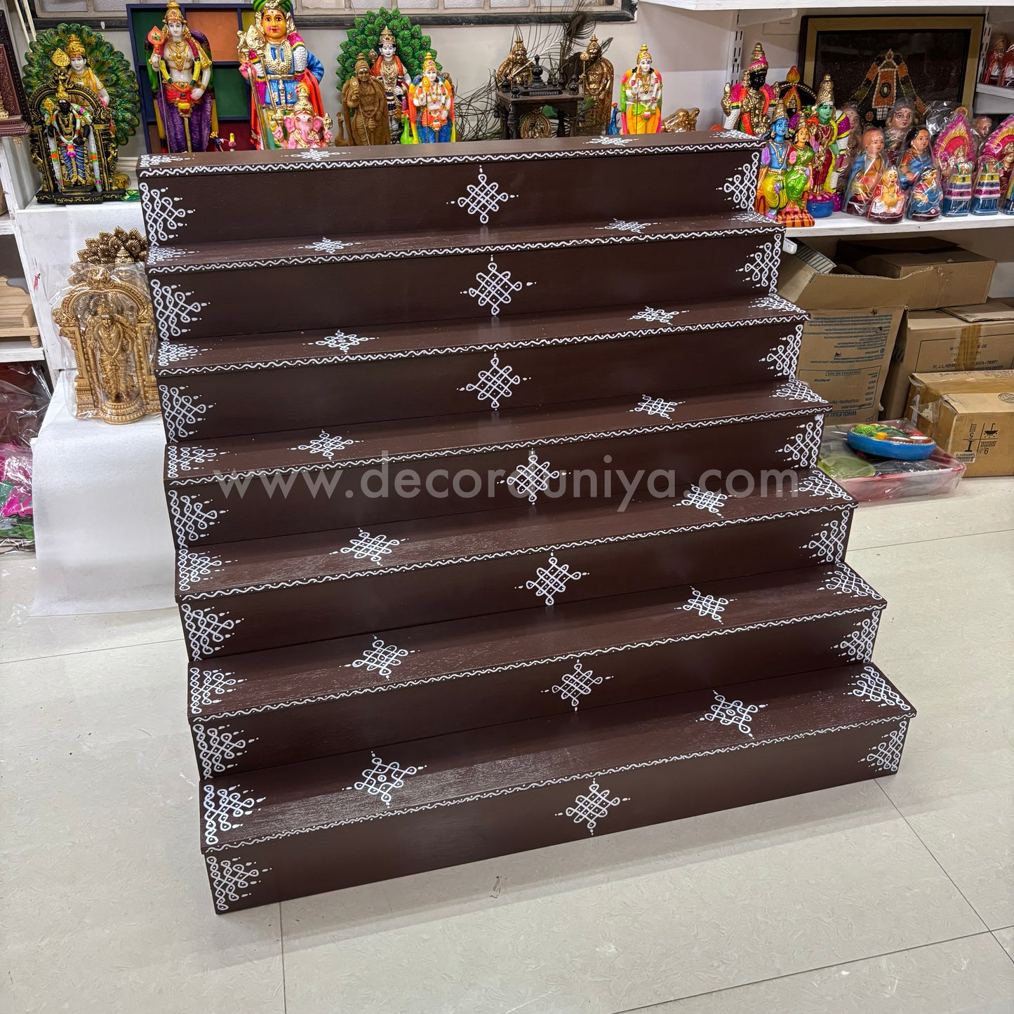 Dismantable 7 Step Golu Padi | 36 inches Width - DGP9