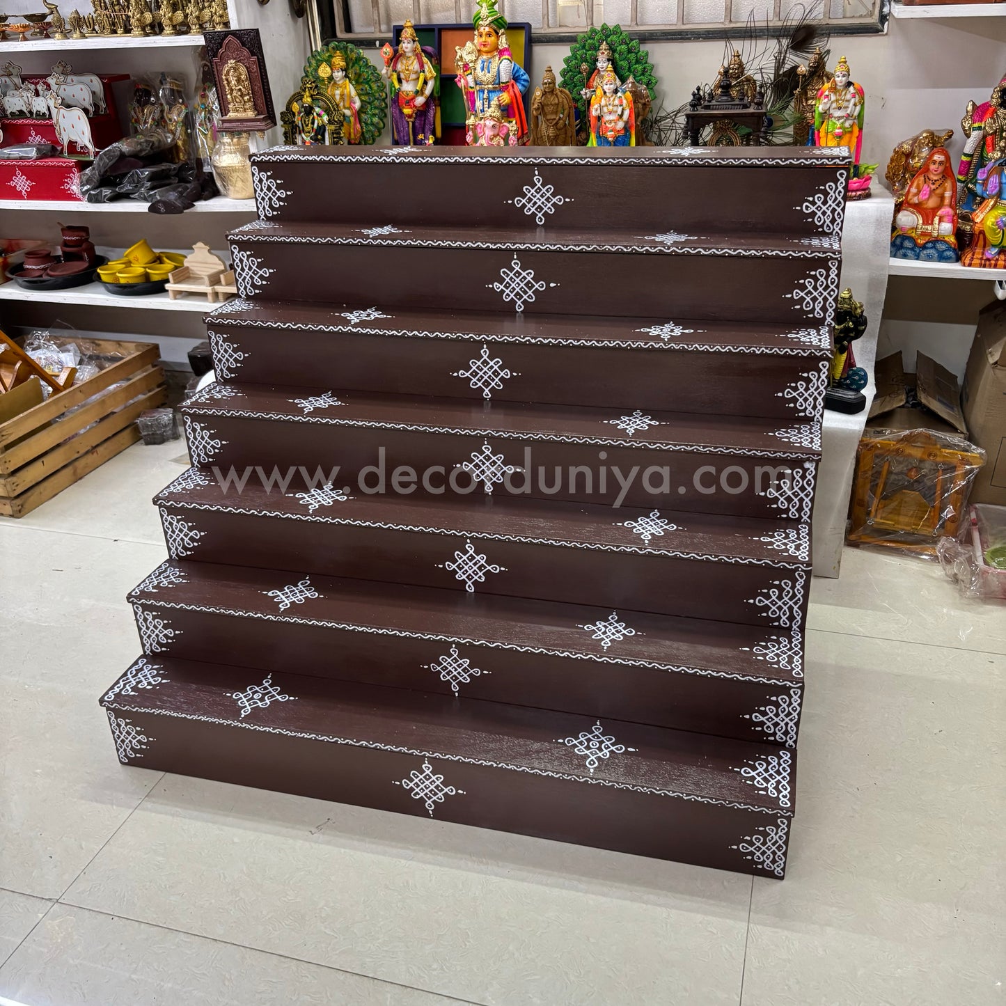 Dismantable 7 Step Golu Padi | 36 inches Width - DGP9