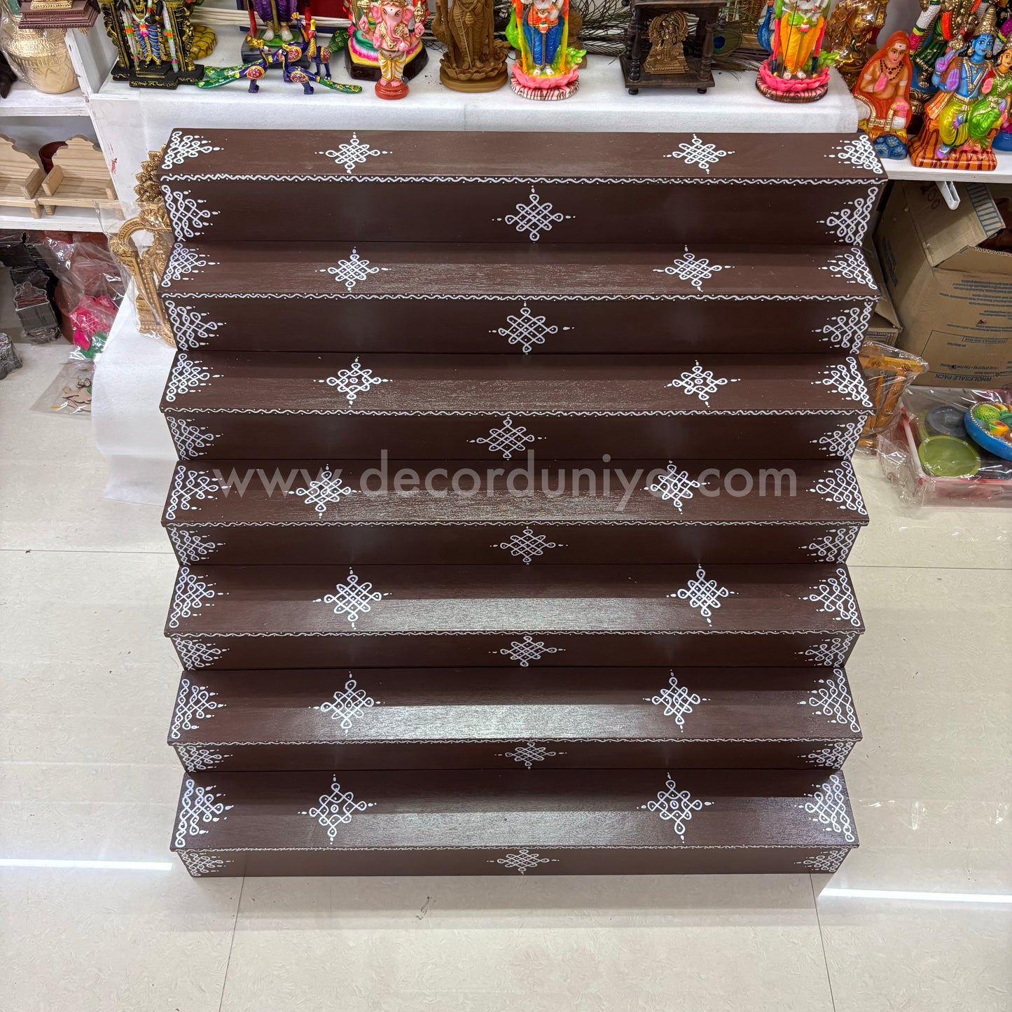 Dismantable 7 Step Golu Padi | 36 inches Width - DGP9